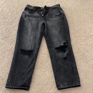 Bohme straight leg distressed jeans